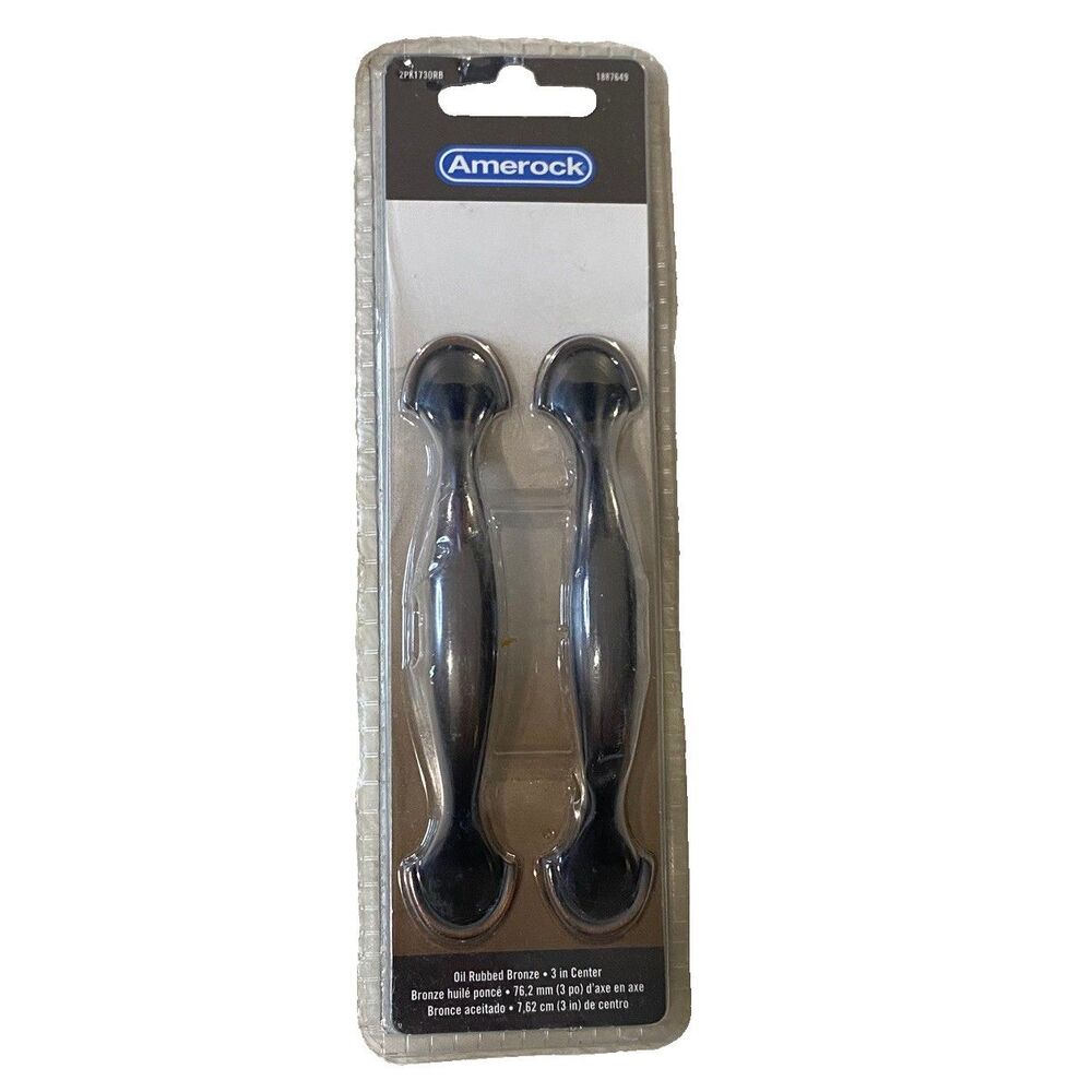 Amerock 2PK Cabinet Pulls 3" Center Oil Rubbed Bronze Drawer Handles 2PK1730RB